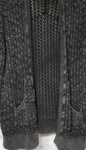 La hearts light crochet sweater/cardigan